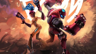 Космическая Девушка и Красный Бот