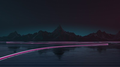 Synthwave Road 4k