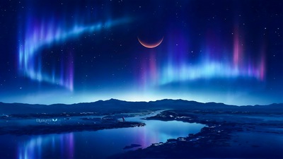 Вечерние звездные огни 4k