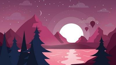 Искусство сцены ночного неба