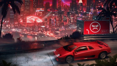 Lamborghini City Cyberpunk 4k