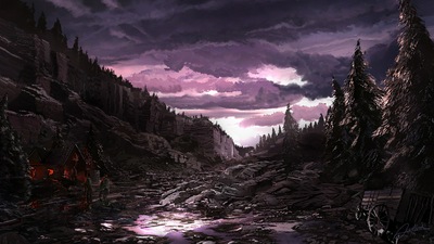 Цифровое искусство после дождя 4k