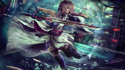 Киберпанк Девушка 4k Новая