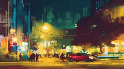 Городской пейзаж 4k