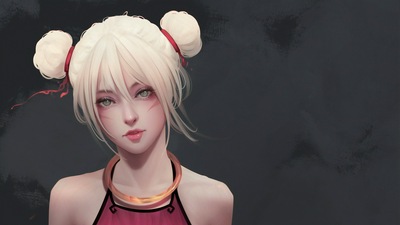 Искусство девушки в красном платье