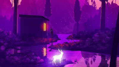 Волшебный дом у озера 4k