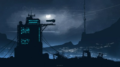 Цифровое искусство на свалке 4k