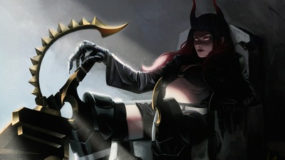 Дьявольская Девушка, Сидящая на Короне