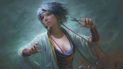 Девочка с маленькими Ножницами