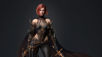 Рыжие короткие волосы 4k