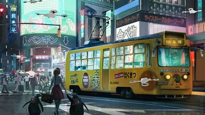 Девушка с Пингвинами