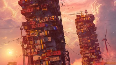 Хрупкие здания 4k