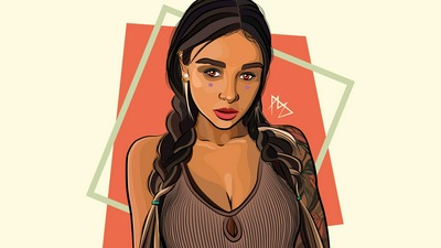 Художественный портрет девушки