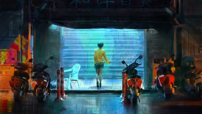 Японская западная ночь 4k