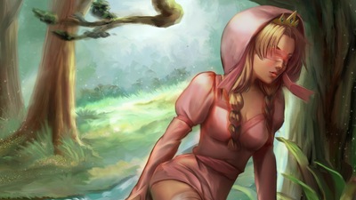 Спящая красавица с завязанными глазами 4k