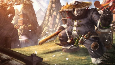 Панда-воин 4k