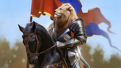 Король Лев на коне 4k