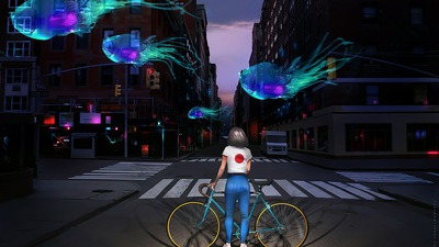 Рыбные уличные светофоры 4k