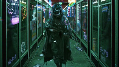 Охота на Кибер-девушку 4k