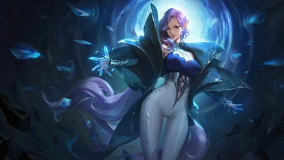 Ангел в белом платье 4k