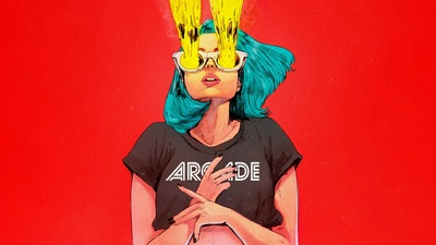 Аркадная девушка 4k