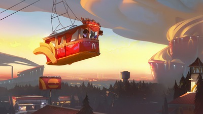 Вечерняя поездка из Города 4k