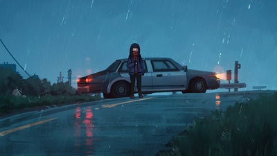 Машина получила поломку