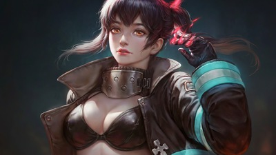 Городская Кибер-девушка 4k