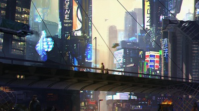 Ночное время Scifi Научная фантастика 5k