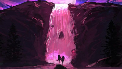 Волшебный водопад 4k