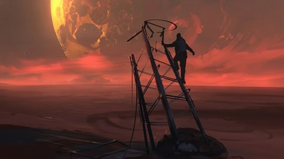 Вид на Золотую планету 4k