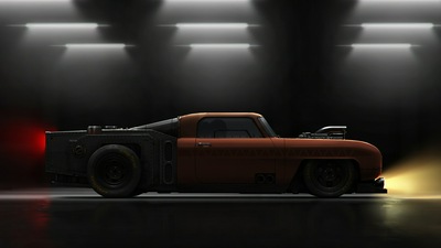 Цифровое искусство автомобиля монстров 4k