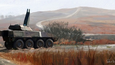 Бтр в кусты 4k