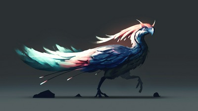 Квентин Бульо Птичье существо 4k