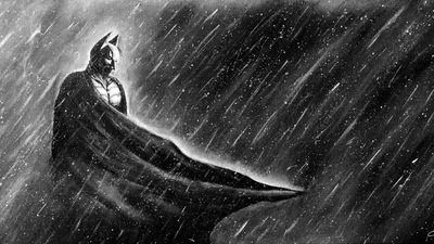 Картина маслом "Темный рыцарь"