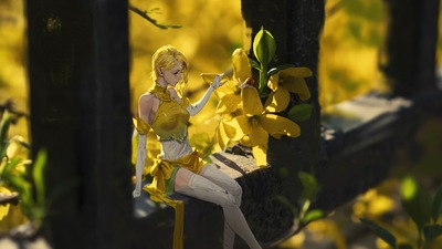 Весенняя девушка 4k