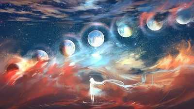 Этапы путешествия девушки 4k