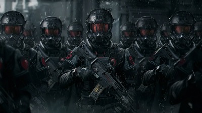 Солдат под дождем