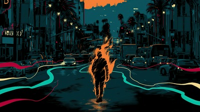 Огненный человек 4k