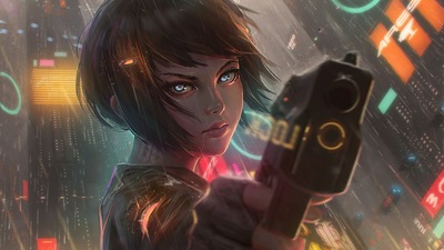 Девушка с короткими Волосами Готова к Съемке