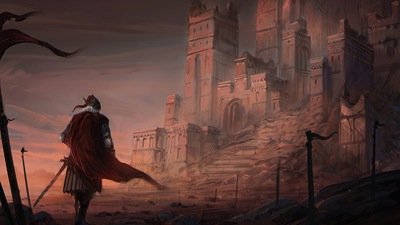 Красный город 4k