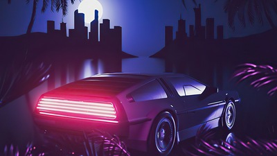 Delorean Retrowave Майами