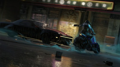 Велосипедная погоня 4k