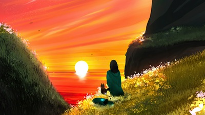 Утренний бриз с другом 4k