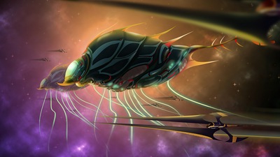 База Moter Инопланетный корабль 4k