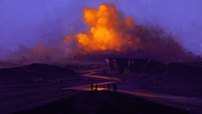 Звезды Сумеречной реки 4k