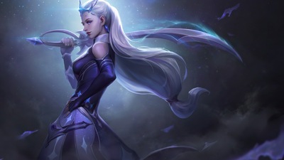 Седовласая девушка-воин 4k