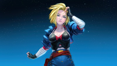 Летящая блондинка