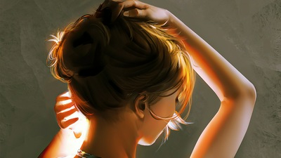 Искусство рисования прически для девочек