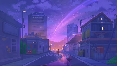 Прогулка по улице 4k